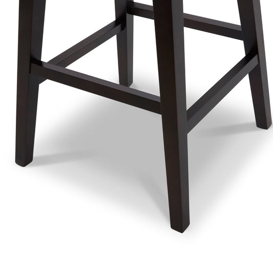 Swivel Bar Stool in Natural Wood Finish