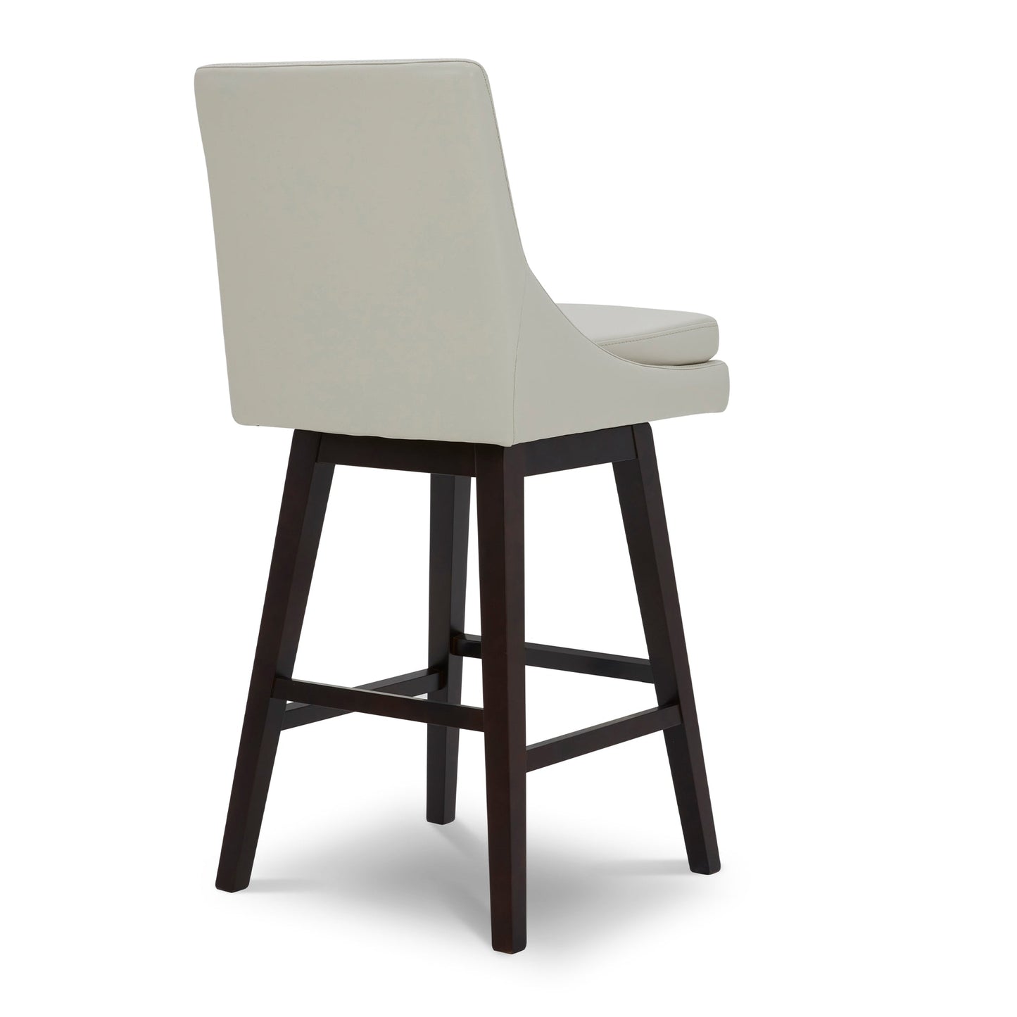 Swivel Bar Stool in Natural Wood Finish