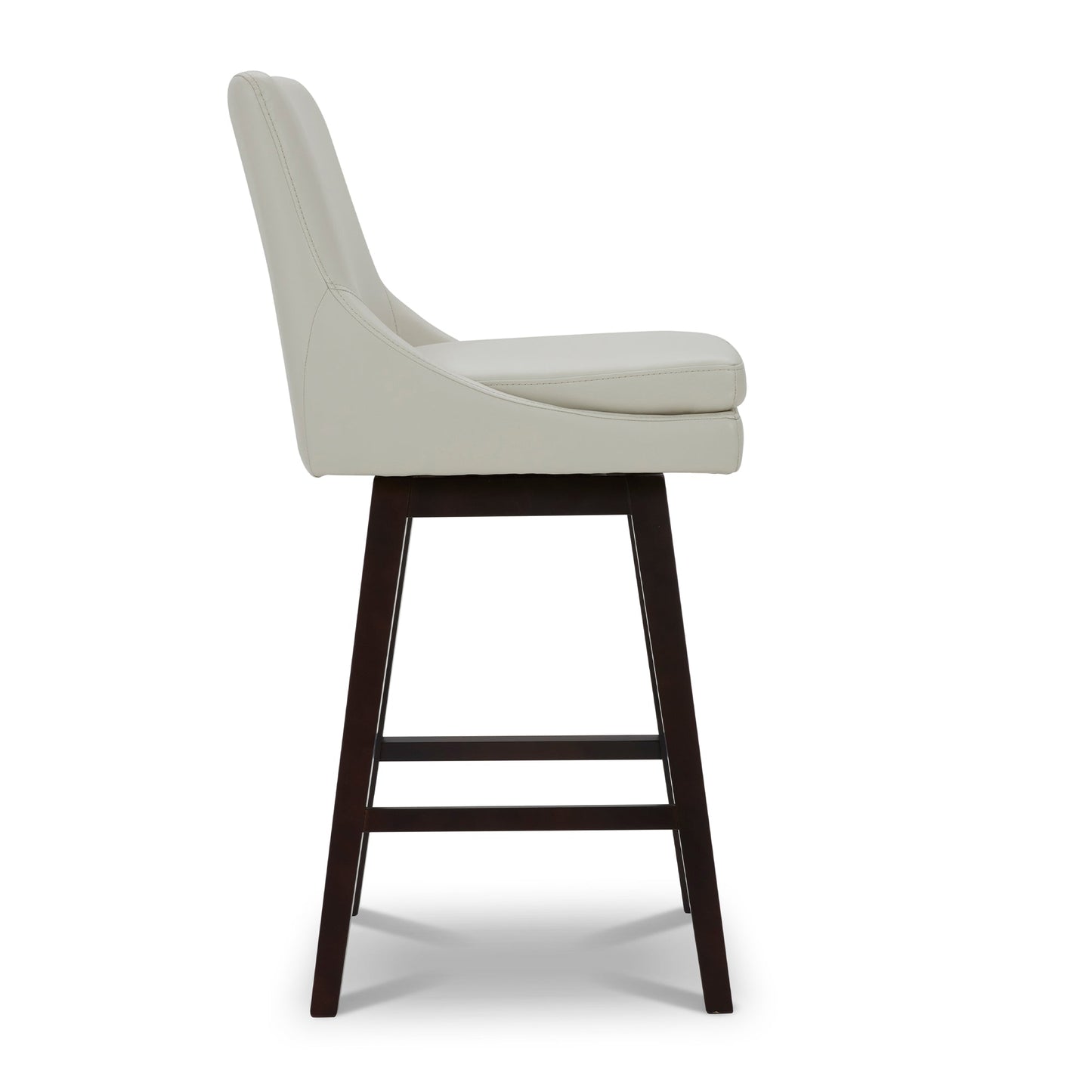 Swivel Bar Stool in Natural Wood Finish