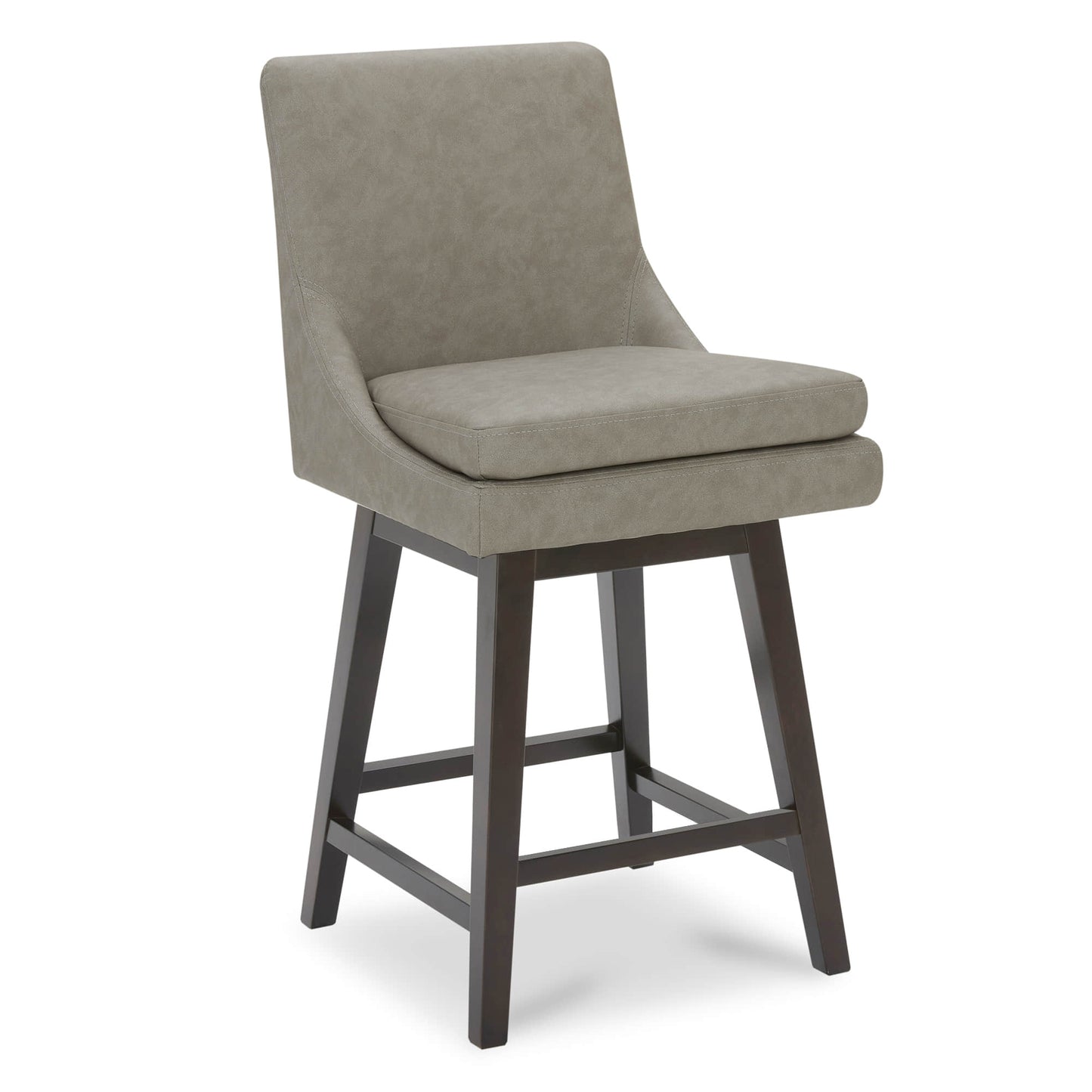 Swivel Bar Stool in Natural Wood Finish
