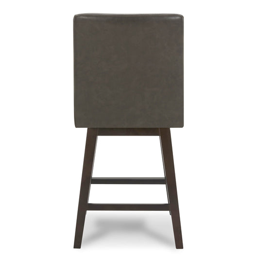 Swivel Bar Stool in Natural Wood Finish