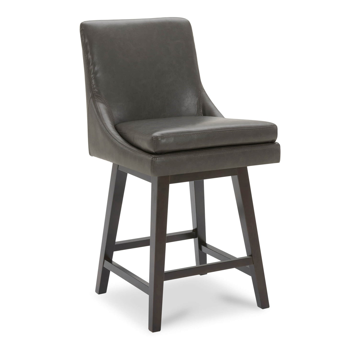 Swivel Bar Stool in Natural Wood Finish
