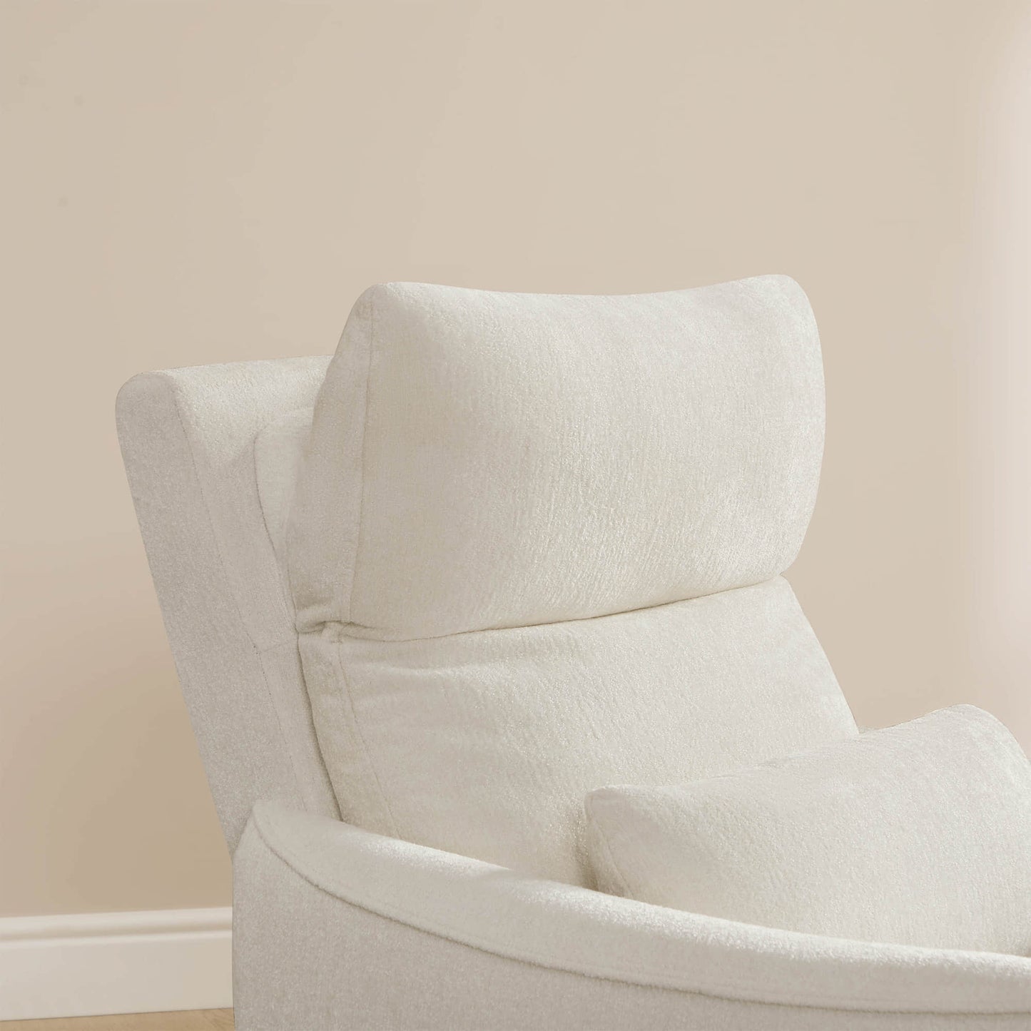 Swivel Nursery Glider Recliner with Power Headrest