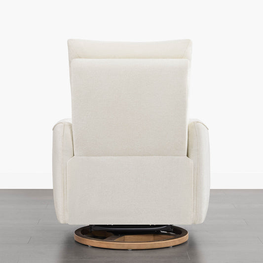 Swivel Nursery Glider Recliner with Power Headrest