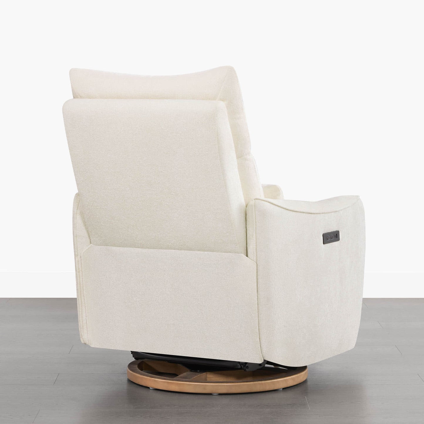 Swivel Nursery Glider Recliner with Power Headrest