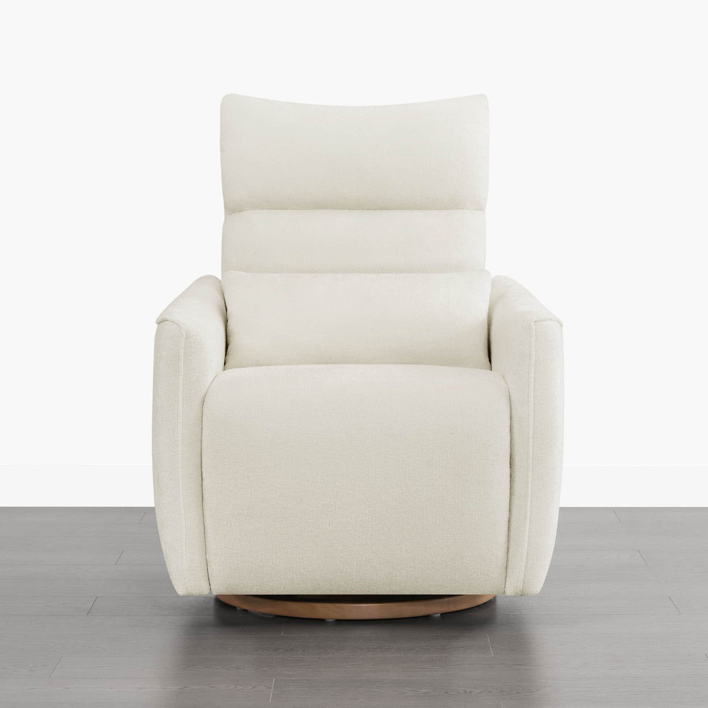 Swivel Nursery Glider Recliner with Power Headrest