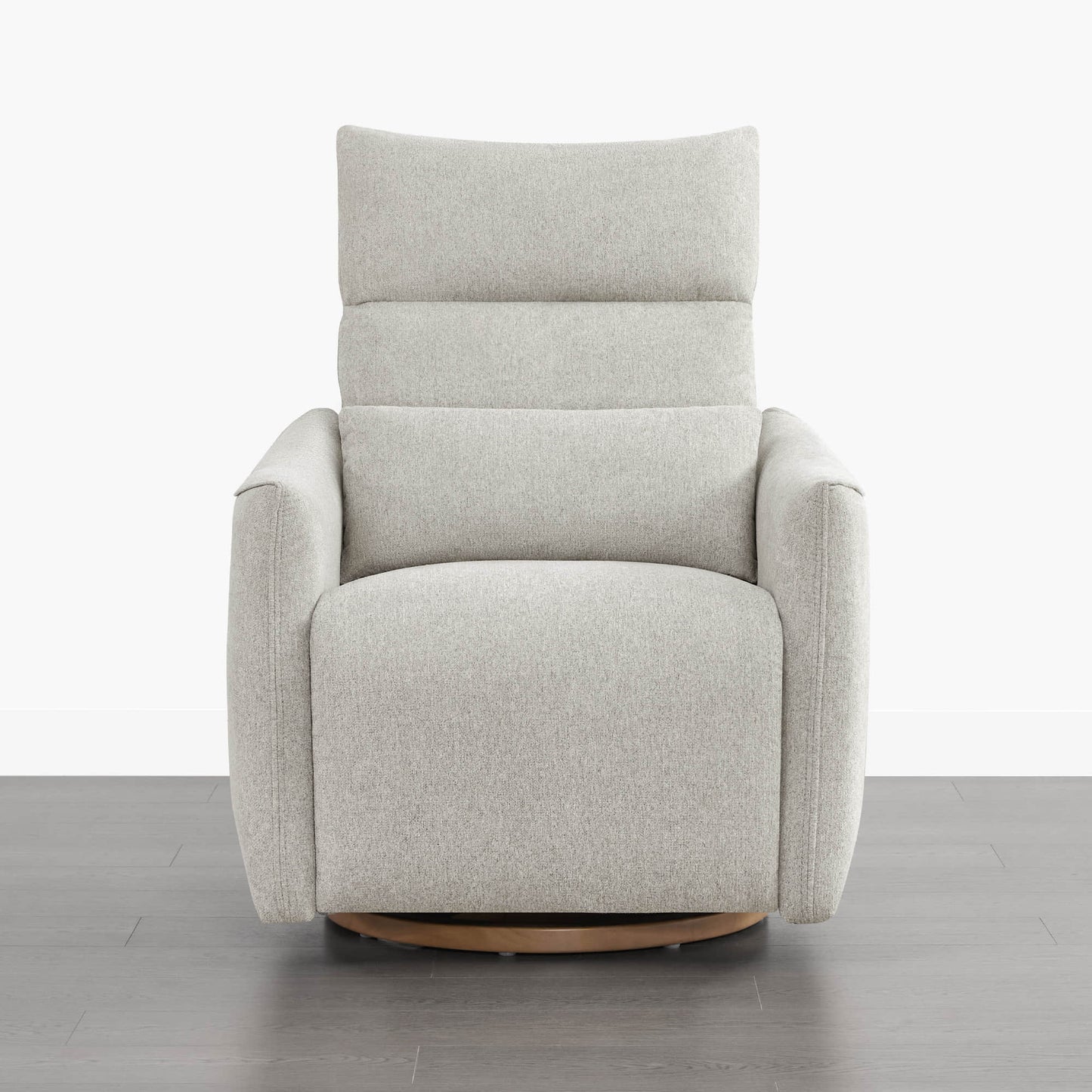Swivel Nursery Glider Recliner with Power Headrest