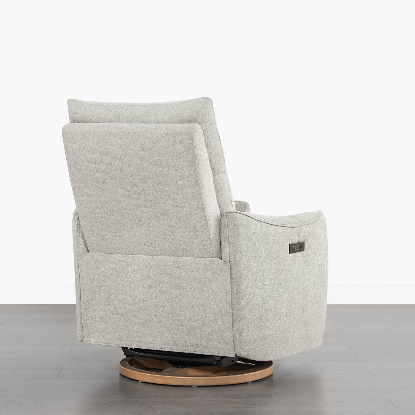 Swivel Nursery Glider Recliner with Power Headrest