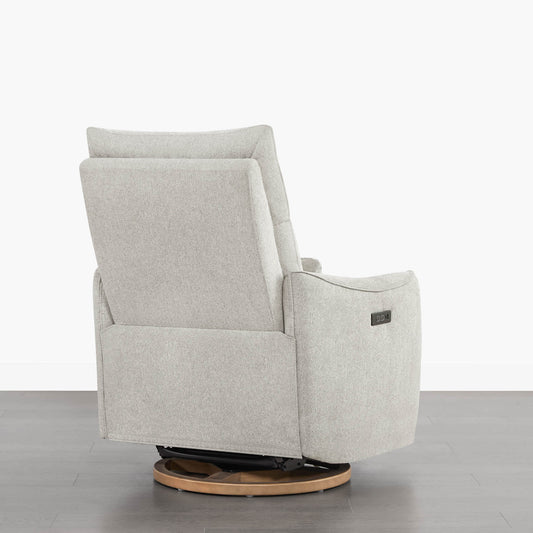 Swivel Nursery Glider Recliner with Power Headrest