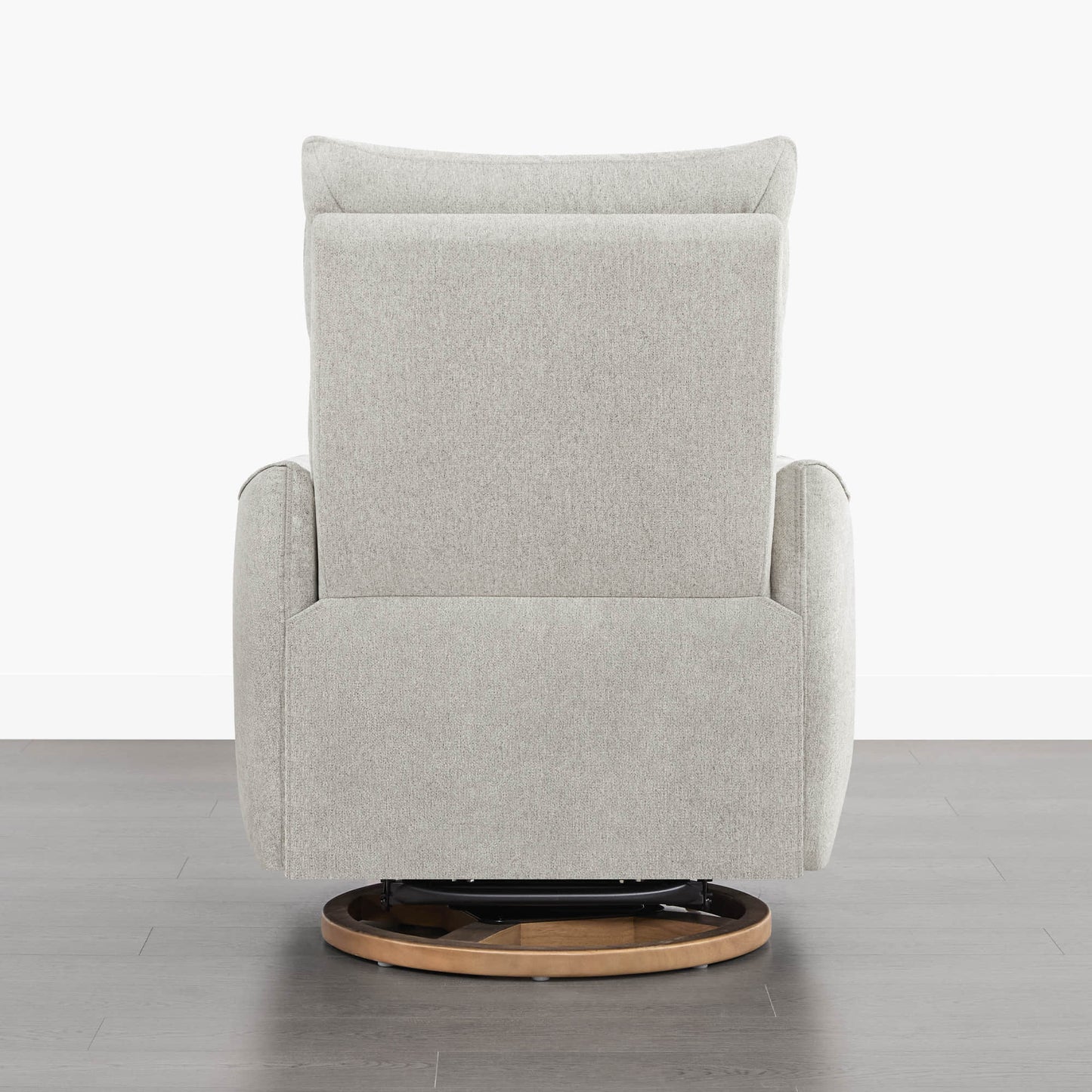 Swivel Nursery Glider Recliner with Power Headrest