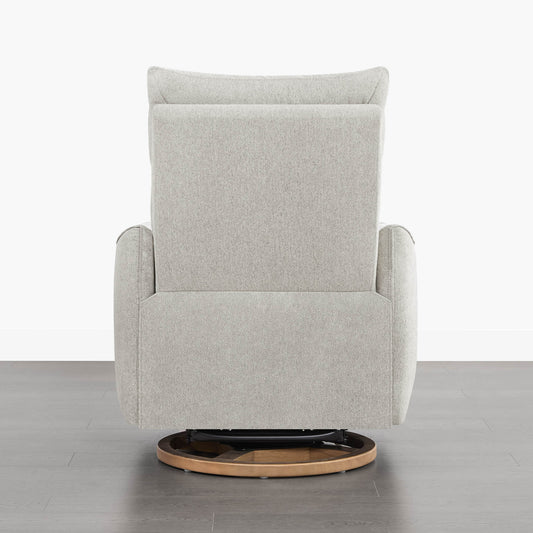 Swivel Nursery Glider Recliner with Power Headrest