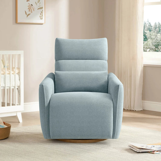 Swivel Nursery Glider Recliner with Power Headrest