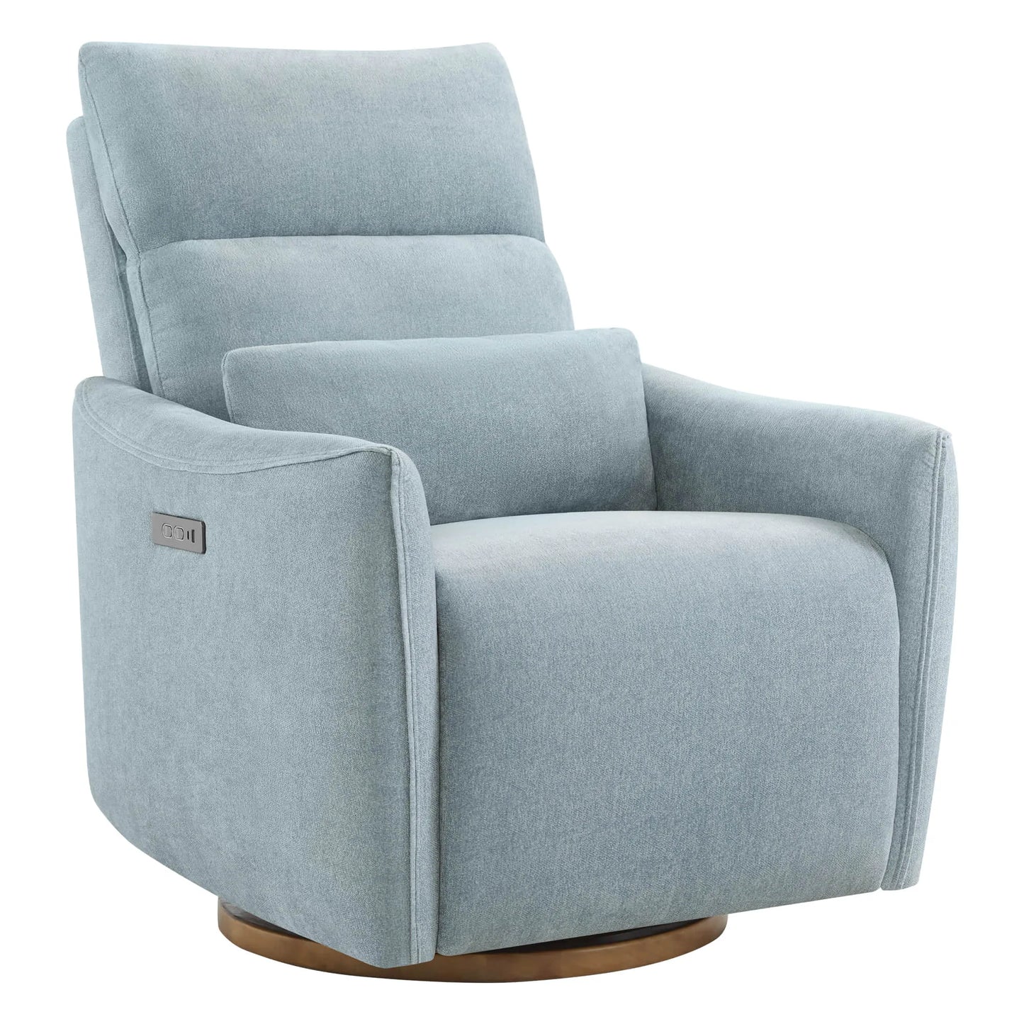 Swivel Nursery Glider Recliner with Power Headrest