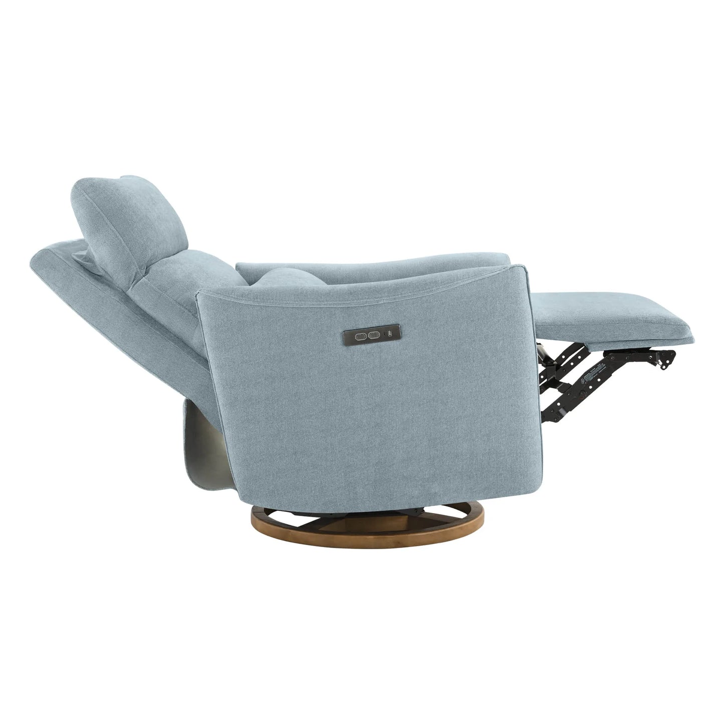 Swivel Nursery Glider Recliner with Power Headrest
