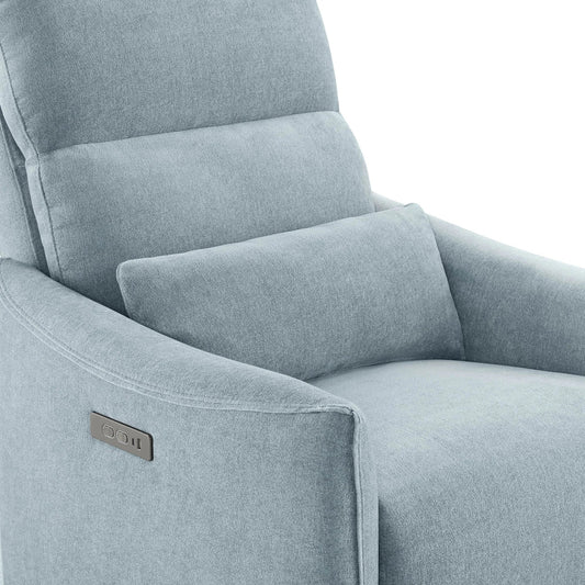 Swivel Nursery Glider Recliner with Power Headrest