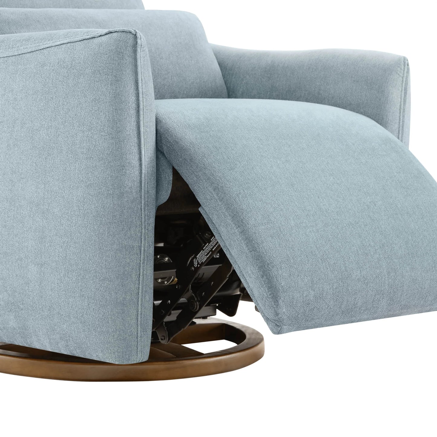 Swivel Nursery Glider Recliner with Power Headrest
