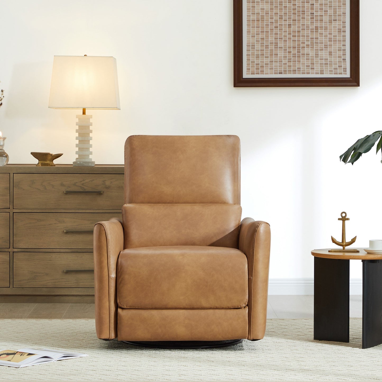 Swivel Nursery Glider Recliner with Power Recline
