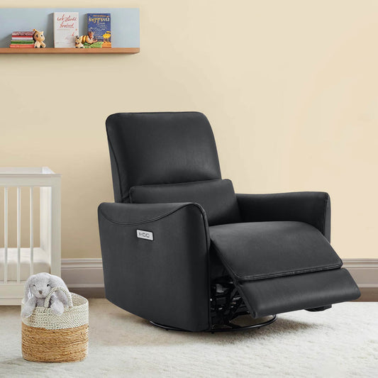 Swivel Nursery Glider Recliner with Power Recline