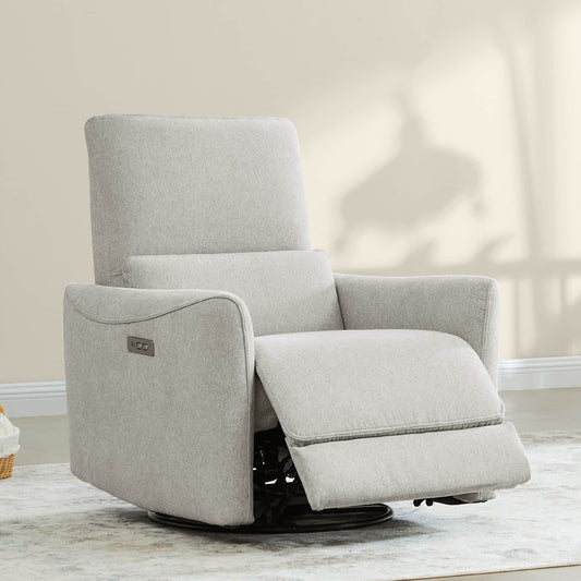 Swivel Nursery Glider Recliner with Power Recline