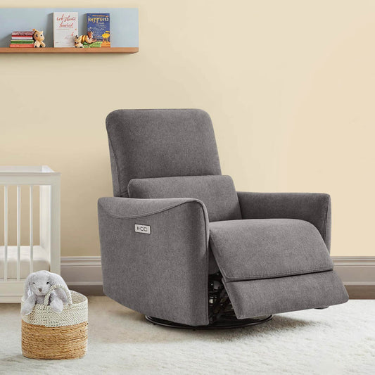 Swivel Nursery Glider Recliner with Power Recline