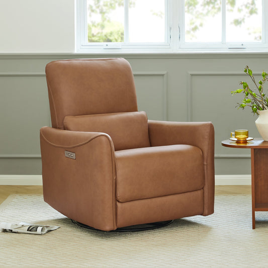 Swivel Nursery Glider Recliner with Power Recline