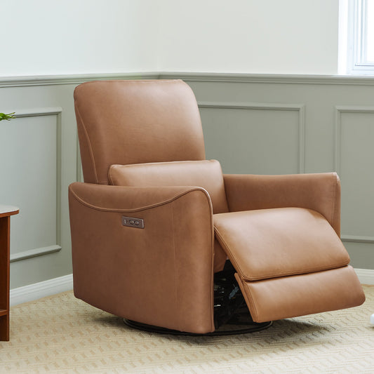Swivel Nursery Glider Recliner with Power Recline