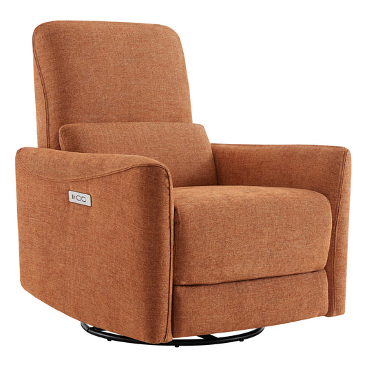 Swivel Nursery Glider Recliner with Power Recline