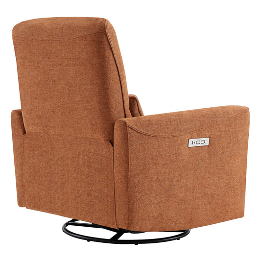 Swivel Nursery Glider Recliner with Power Recline