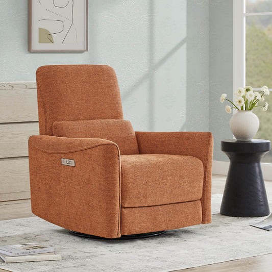 Swivel Nursery Glider Recliner with Power Recline