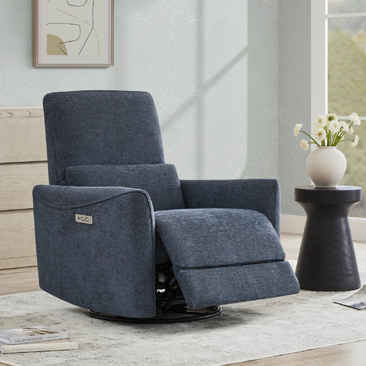 Swivel Nursery Glider Recliner with Power Recline