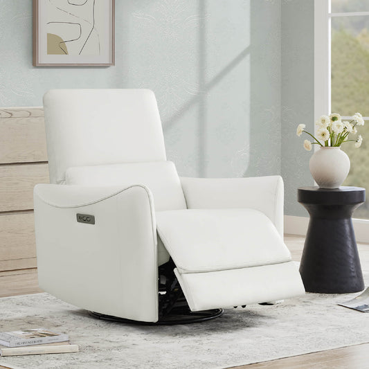Swivel Nursery Glider Recliner with Power Recline