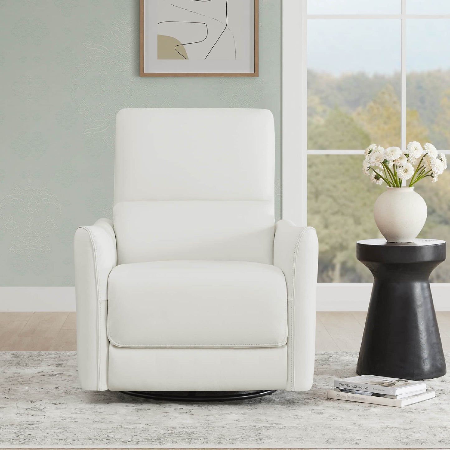 Swivel Nursery Glider Recliner with Power Recline