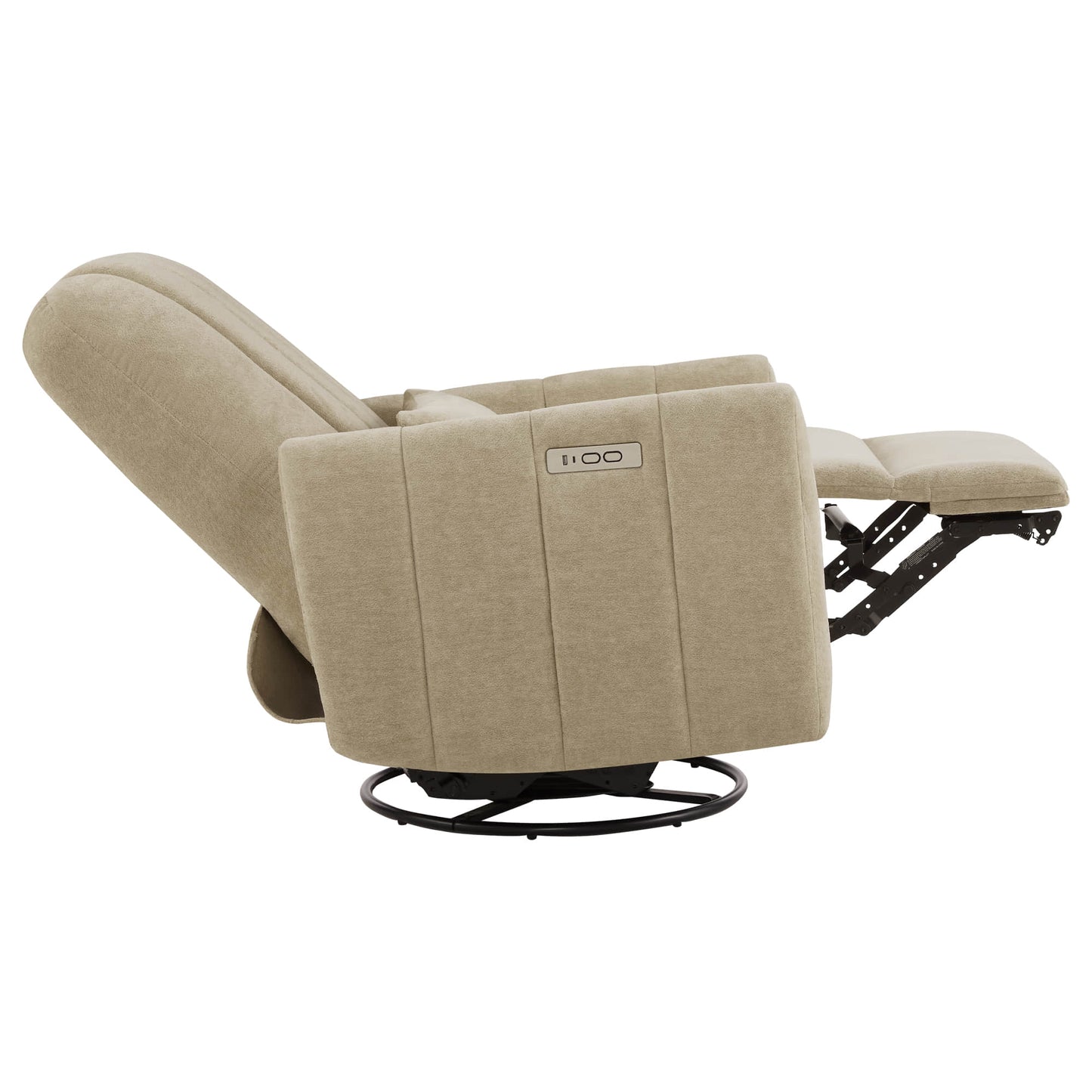 Swivel Nursery Glider Recliner with Shell Design