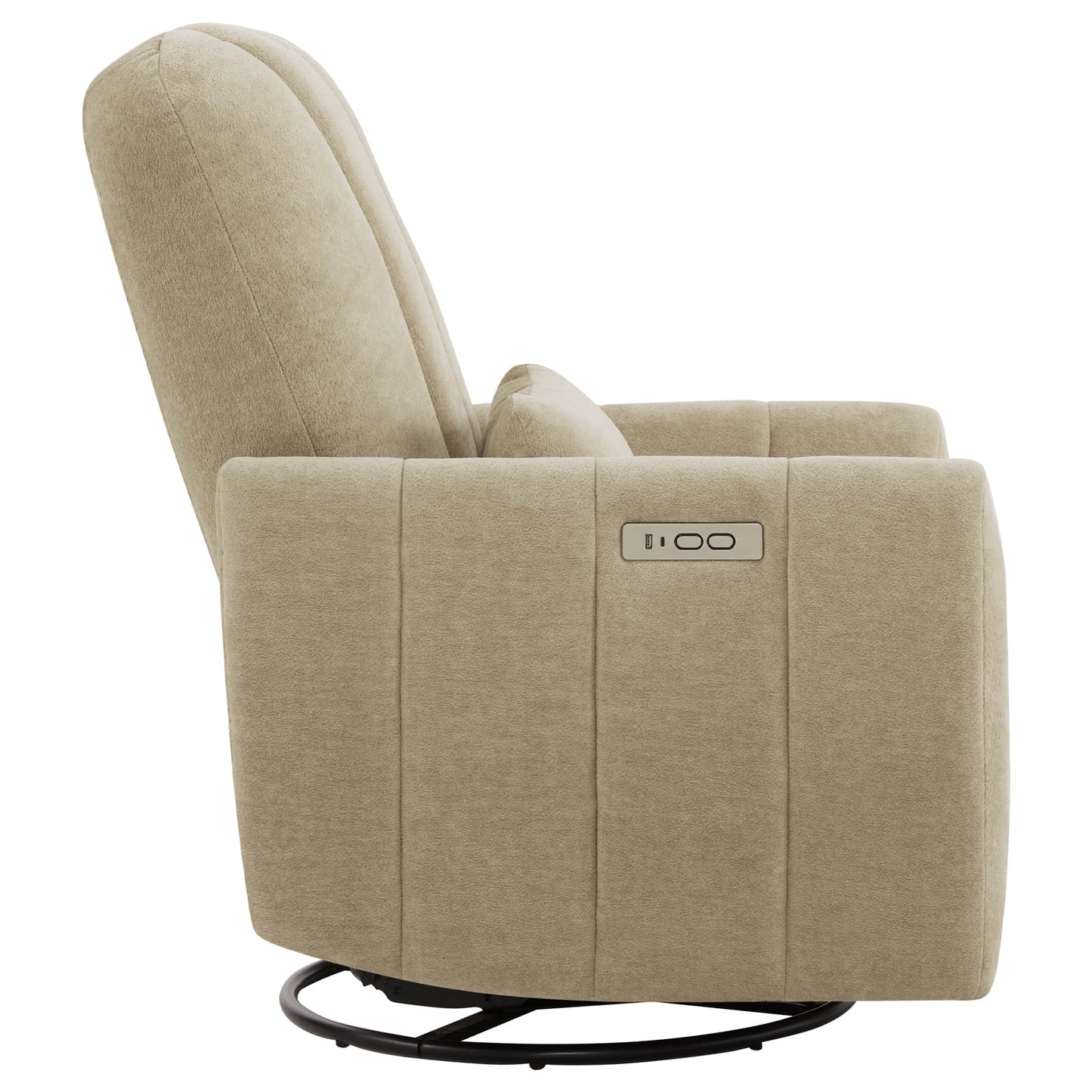 Swivel Nursery Glider Recliner with Shell Design