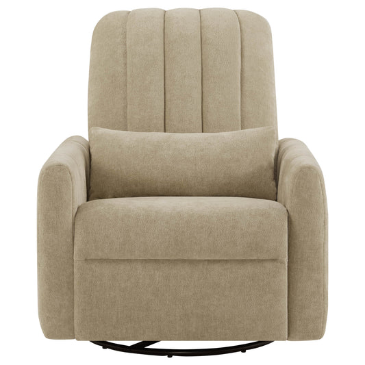 Swivel Nursery Glider Recliner with Shell Design