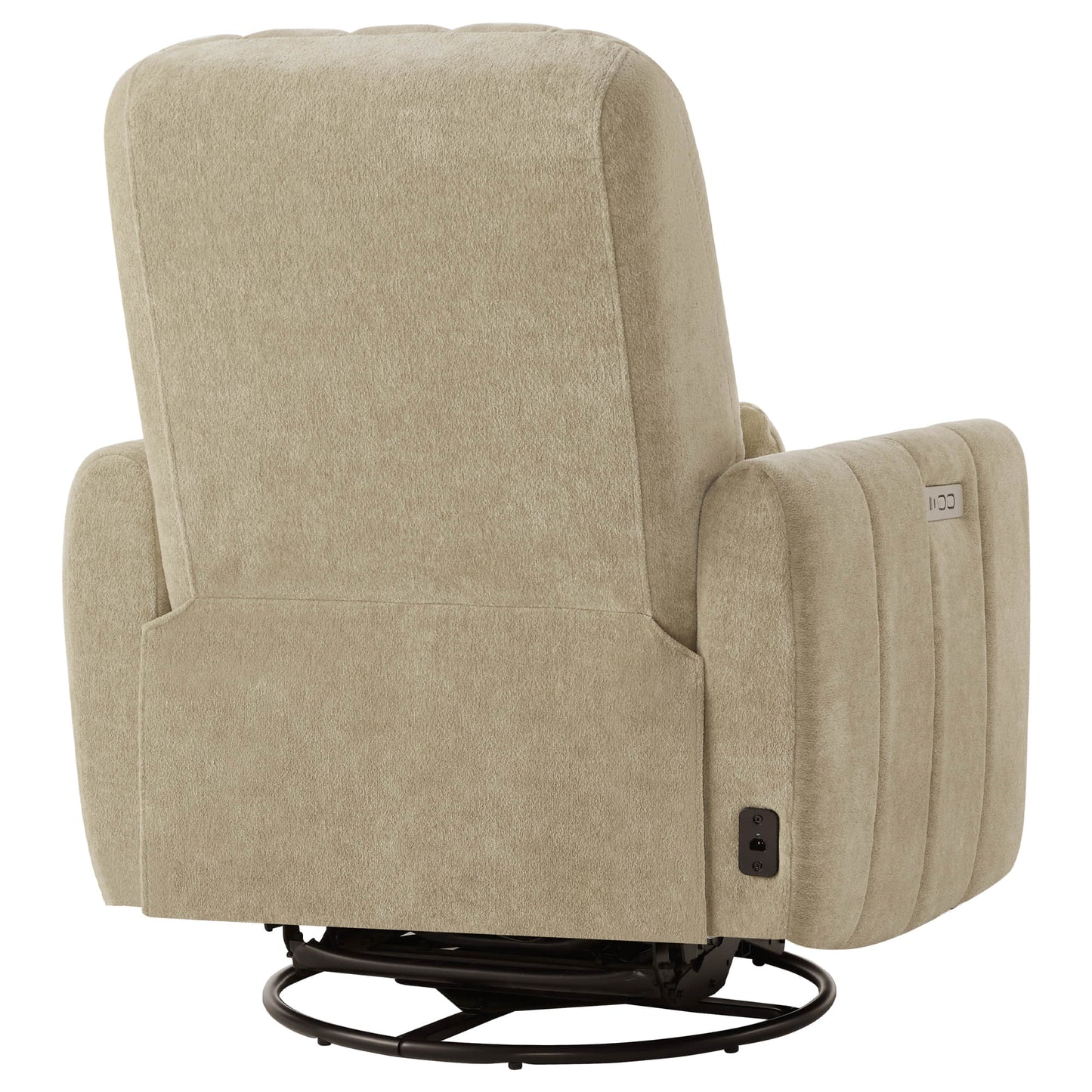 Swivel Nursery Glider Recliner with Shell Design