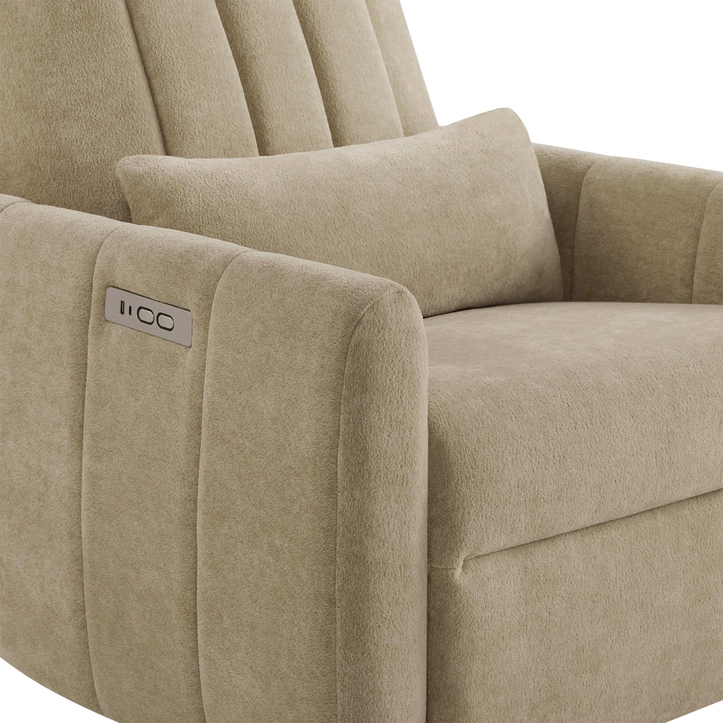 Swivel Nursery Glider Recliner with Shell Design