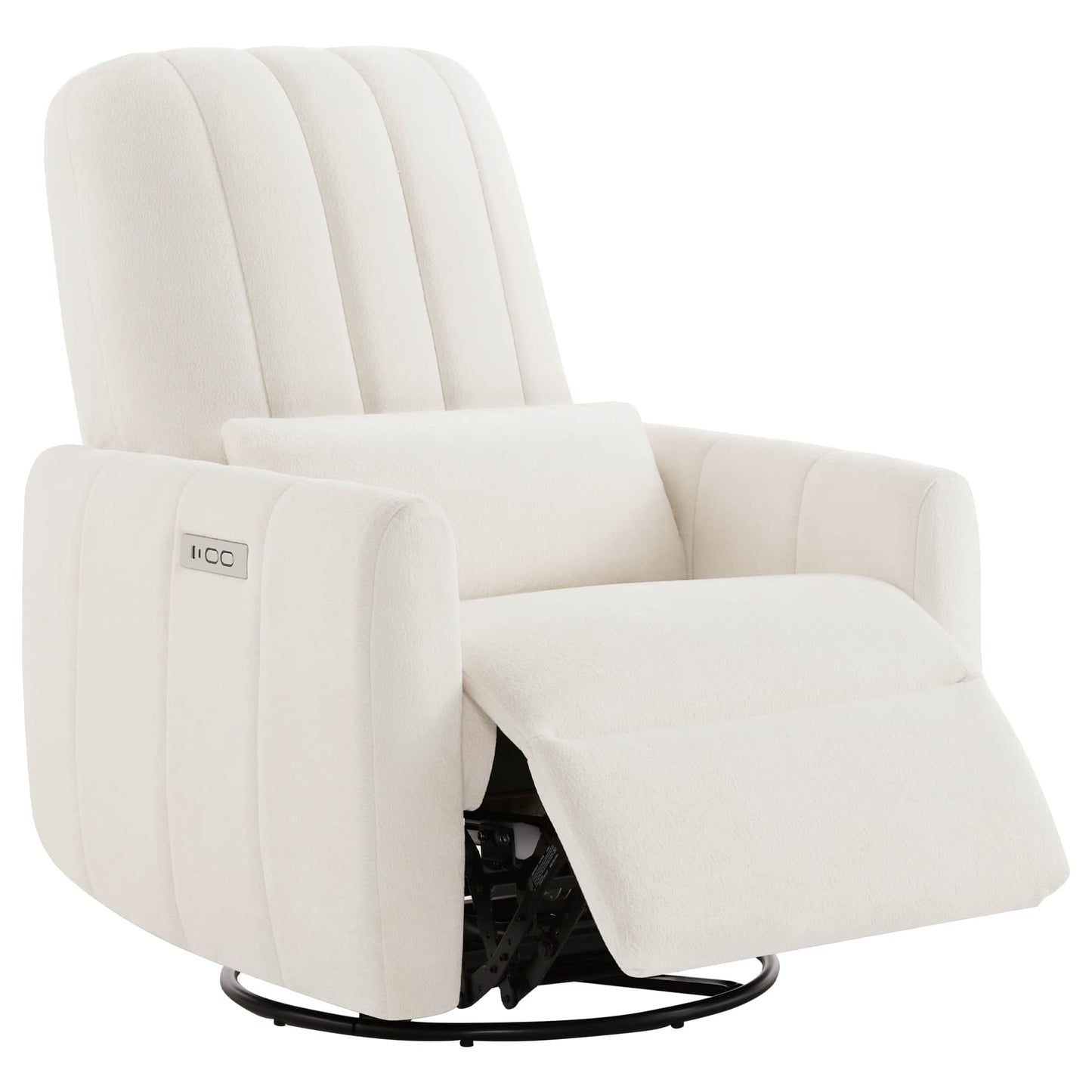 Swivel Nursery Glider Recliner with Shell Design