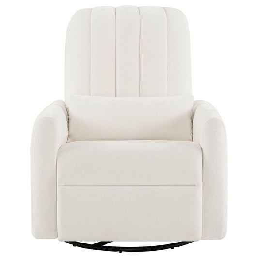 Swivel Nursery Glider Recliner with Shell Design