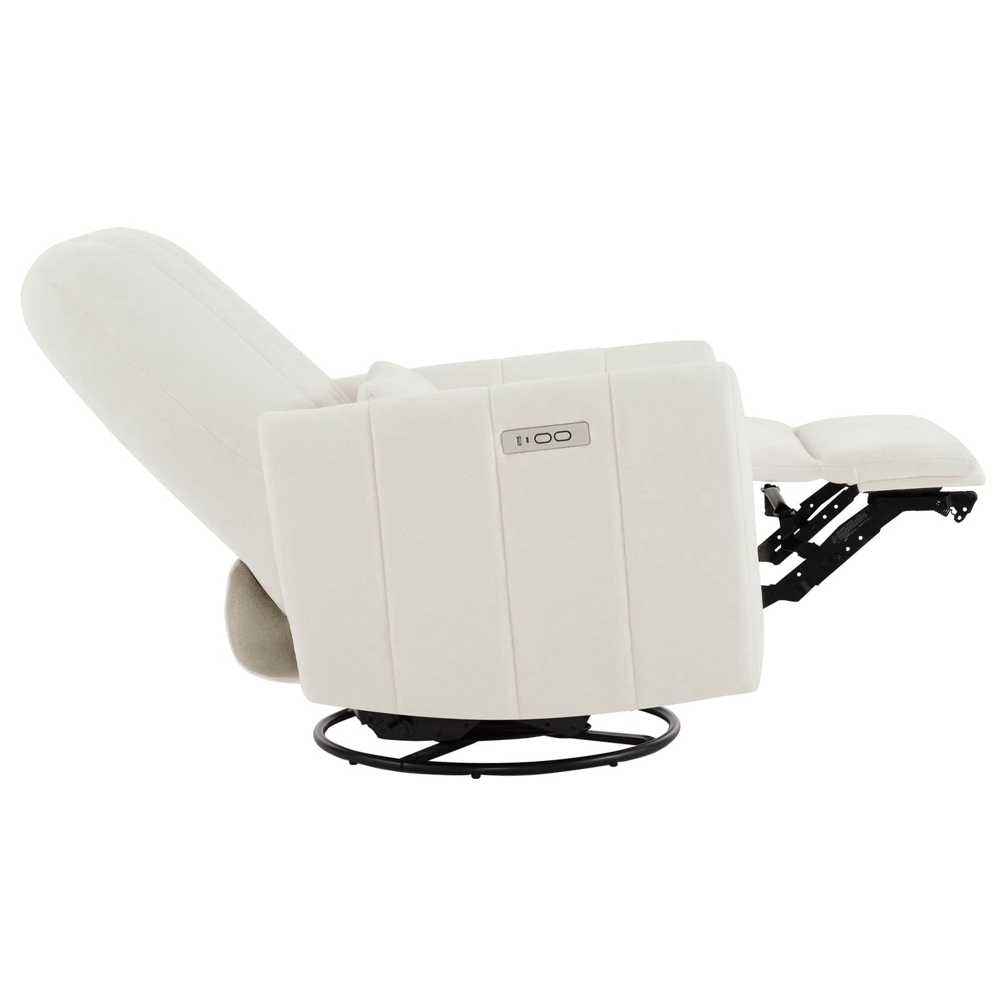 Swivel Nursery Glider Recliner with Shell Design