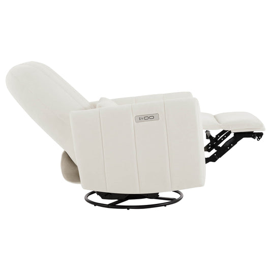 Swivel Nursery Glider Recliner with Shell Design