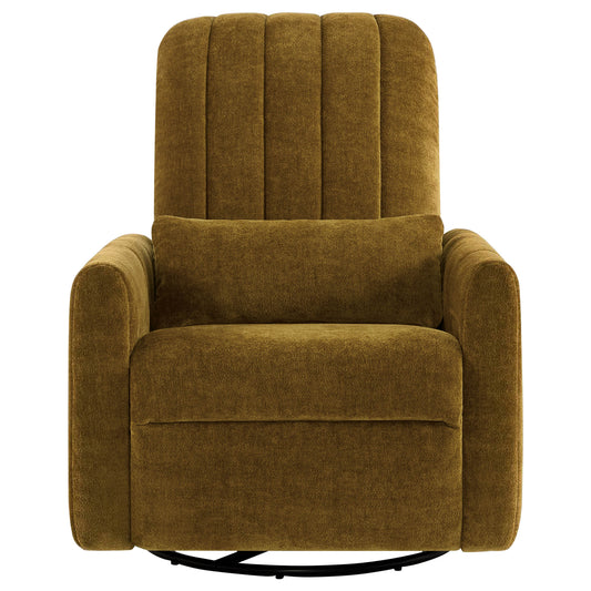 Swivel Nursery Glider Recliner with Shell Design
