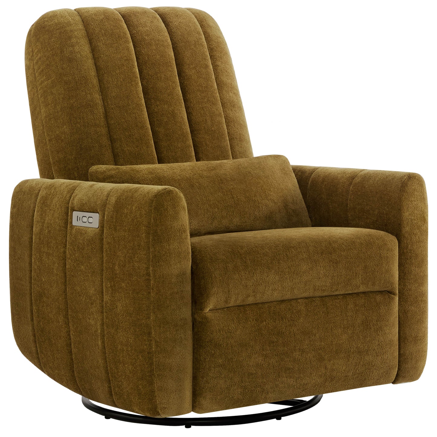 Swivel Nursery Glider Recliner with Shell Design