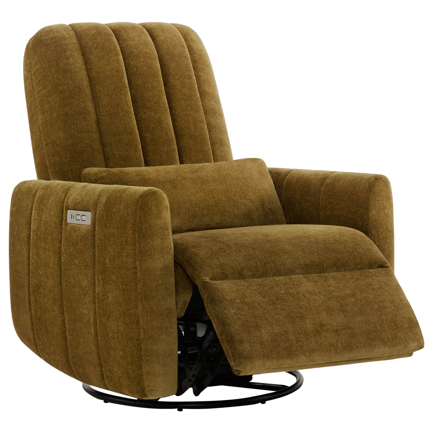 Swivel Nursery Glider Recliner with Shell Design