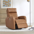 Swivel Recliner with Manual Headrest in Joy Fabric