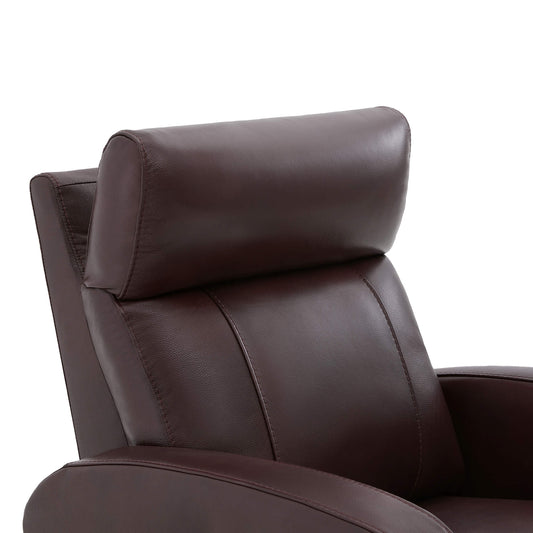 Swivel Recliner with Manual Headrest in Joy Fabric