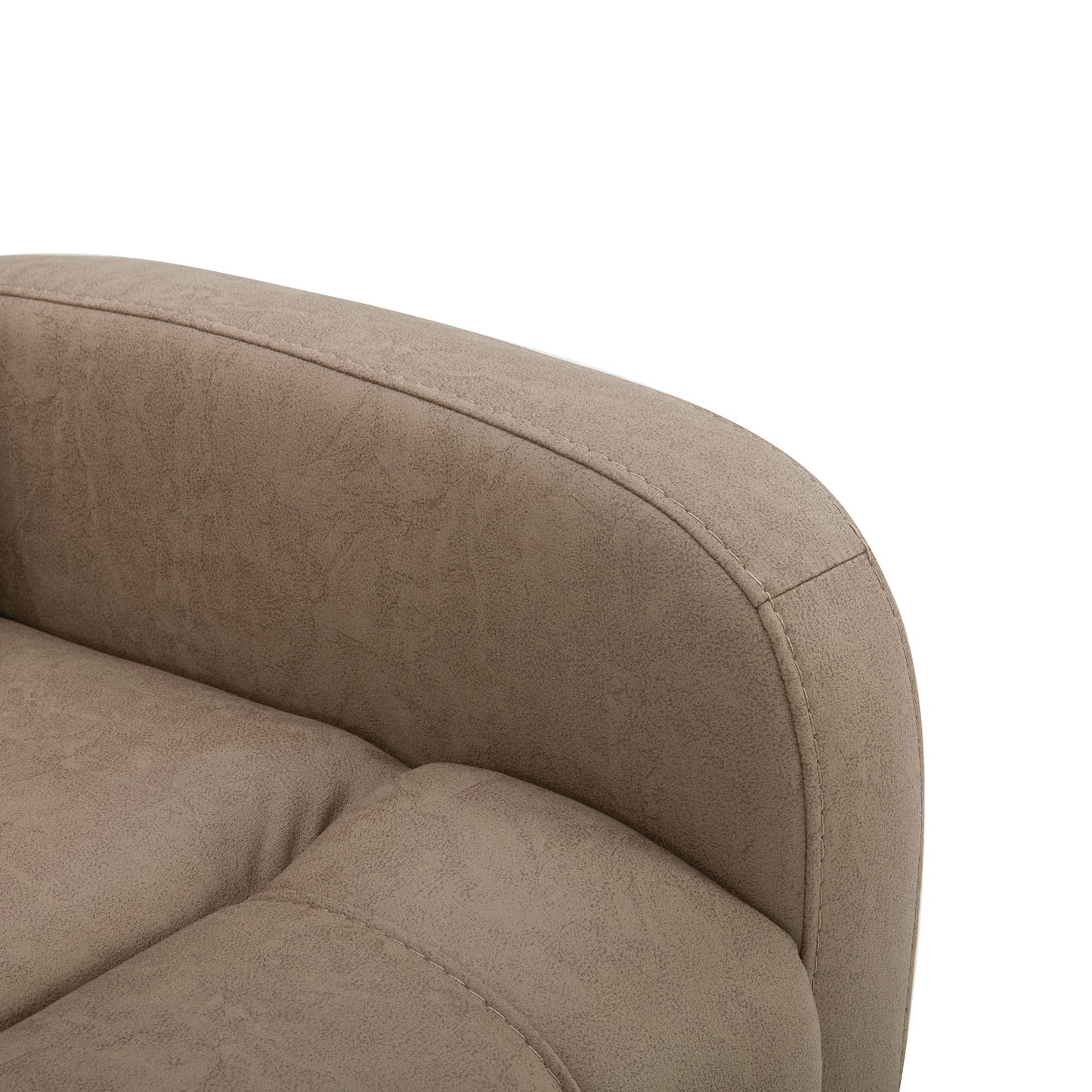 Swivel Recliner with Manual Headrest in Joy Fabric