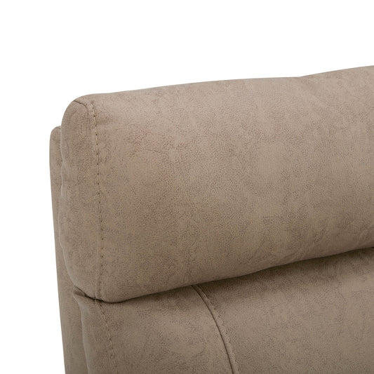 Swivel Recliner with Manual Headrest in Joy Fabric