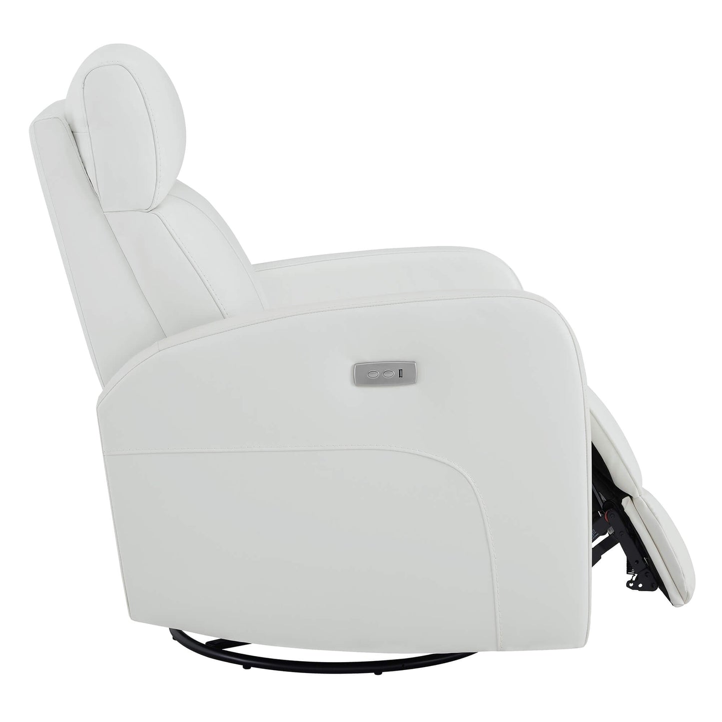 Swivel Recliner with Manual Headrest in Joy Fabric