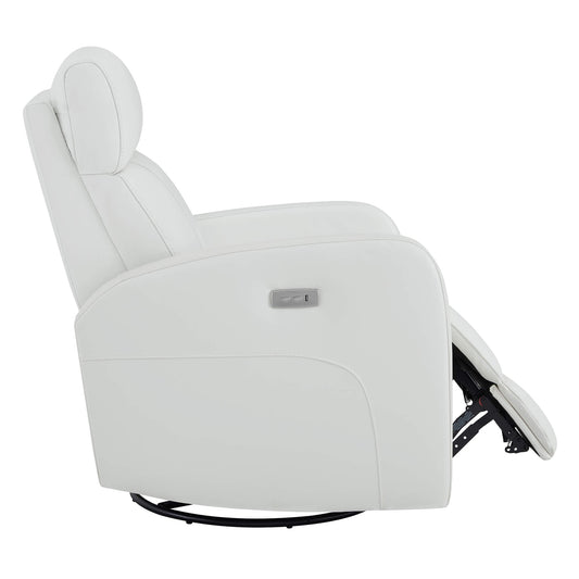 Swivel Recliner with Manual Headrest in Joy Fabric